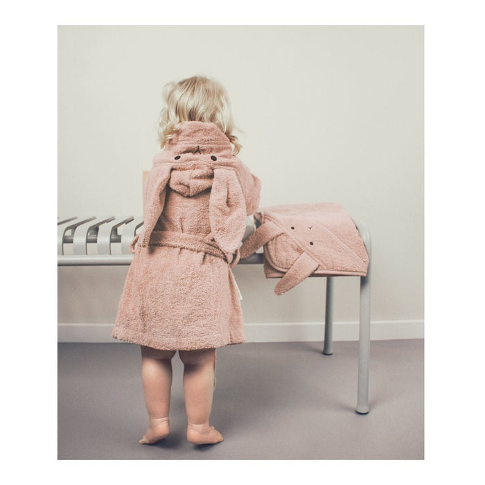 Kinder Bademantel | Rabbit rose von Liewood ♥ - pilzessono.shop - zauberhafte Kinderdinge