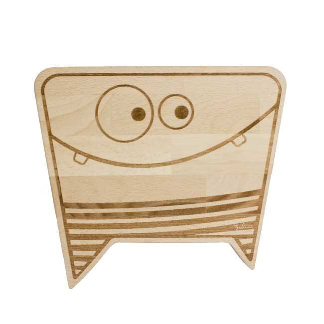 Kinder - Frühstücksbrett aus Holz - pilzessono.shop - zauberhafte Kinderdinge