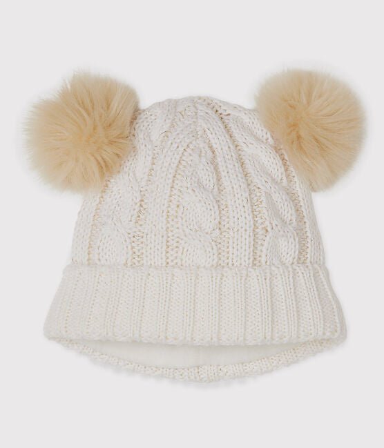 Kindermütze mit Bommeln von Petit Bateau ♡ - pilzessono.shop - zauberhafte Kinderdinge