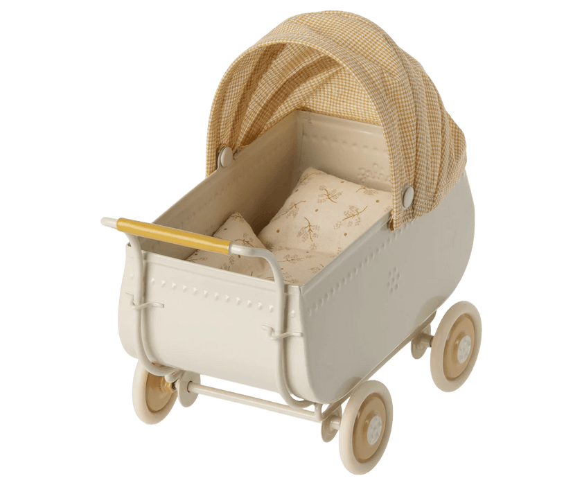Kinderwagen | Miko in gelb von Maileg ♡ - pilzessono.shop - zauberhafte Kinderdinge