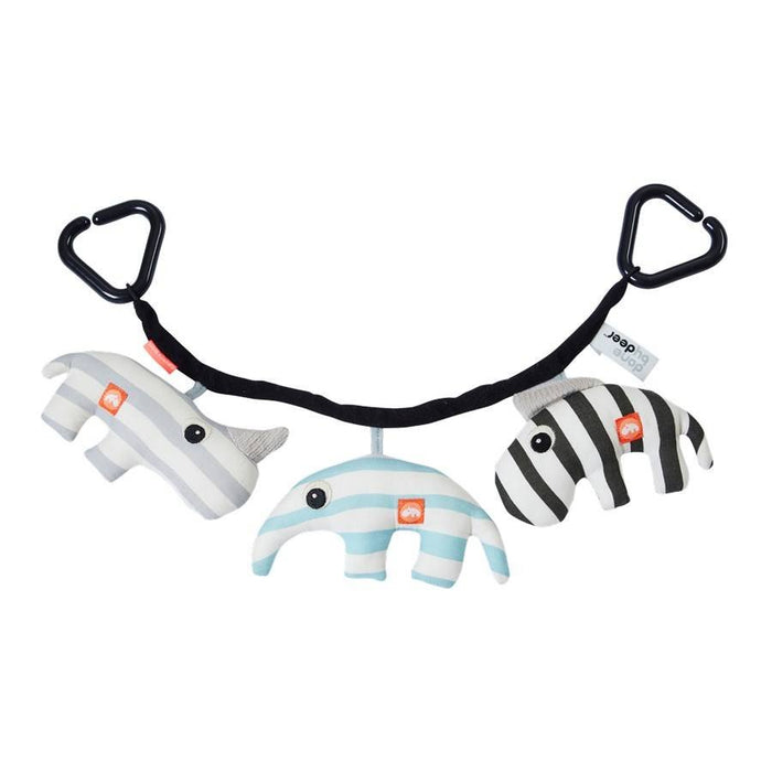 Kinderwagenkette Tierparade von Done by deer - pilzessono.shop - zauberhafte Kinderdinge