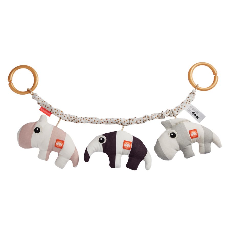 Kinderwagenkette Tierparade von Done by deer - pilzessono.shop - zauberhafte Kinderdinge