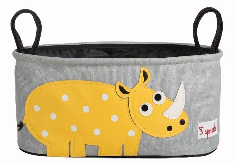 Kinderwagentasche Nashorn von 3Sprouts - pilzessono.shop - zauberhafte Kinderdinge