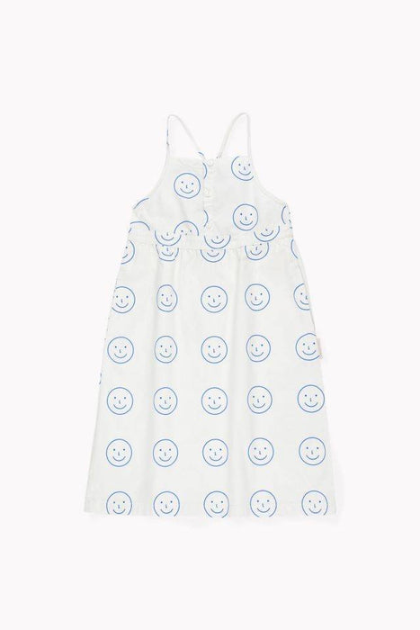 Kleid off-white/ultramarine - pilzessono.shop - zauberhafte Kinderdinge