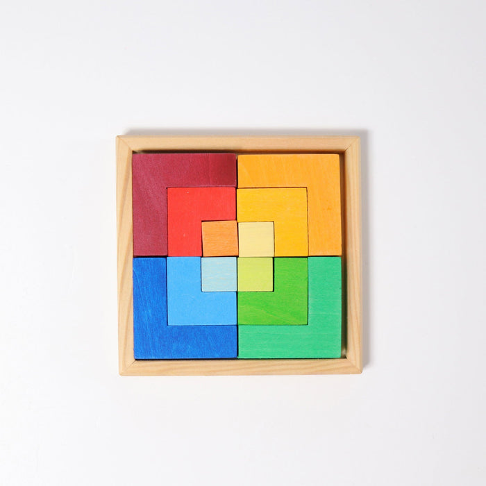Kleines Bauspiel Viereck von Grimms ♡ - pilzessono.shop - zauberhafte Kinderdinge