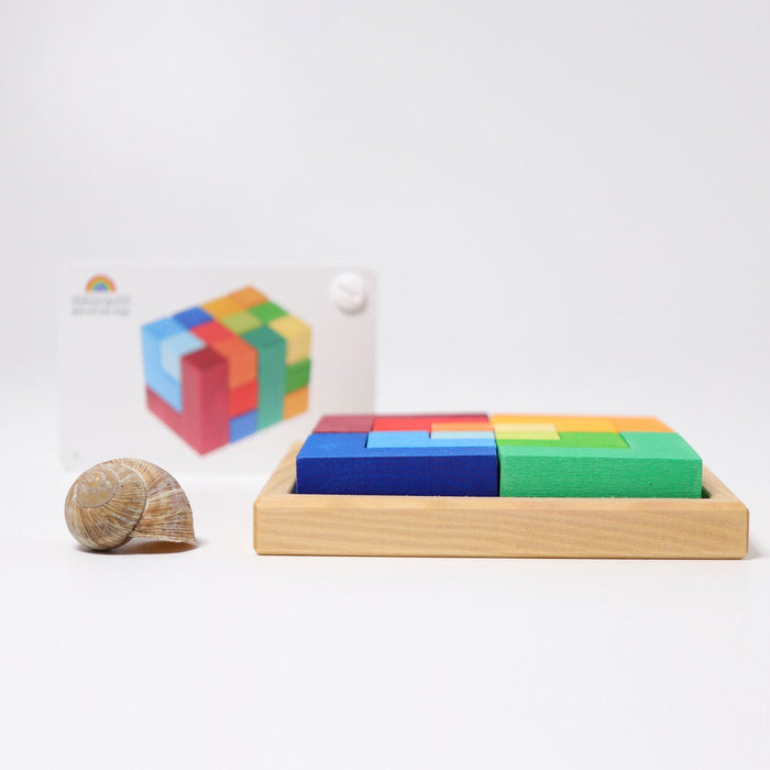 Kleines Bauspiel Viereck von Grimms ♡ - pilzessono.shop - zauberhafte Kinderdinge