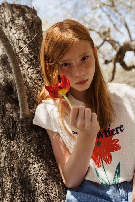 ⋙ kurzer Sweater "Petunia" von Bobo Choses ♡ - pilzessono.shop - zauberhafte Kinderdinge
