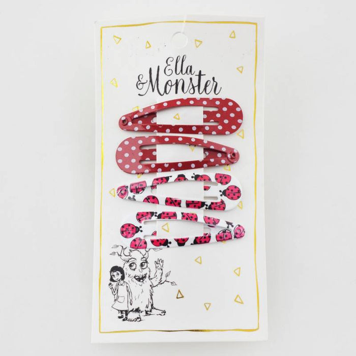 Ladybird Combi Haarspangen - pilzessono.shop - zauberhafte Kinderdinge