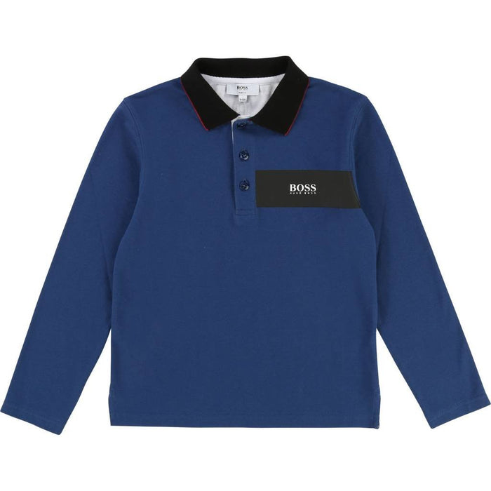 Langarm Poloshirt von Hugo Boss bei Pilzessin - pilzessono.shop - zauberhafte Kinderdinge