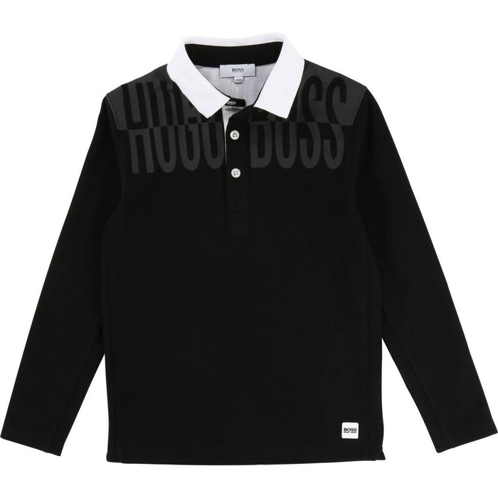 Langarm Poloshirt von Hugo Boss bei Pilzessin - pilzessono.shop - zauberhafte Kinderdinge