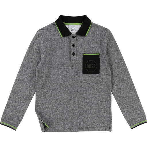 Langarm Poloshirt von Hugo Boss Kids bei Pilzessin - pilzessono.shop - zauberhafte Kinderdinge