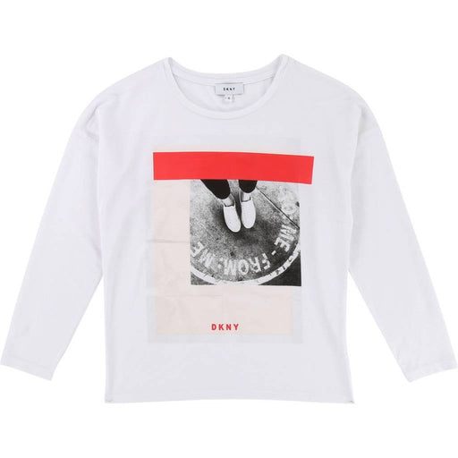 Langarm T-Shirt mit Print von DKNY bei Pilzessin - pilzessono.shop - zauberhafte Kinderdinge