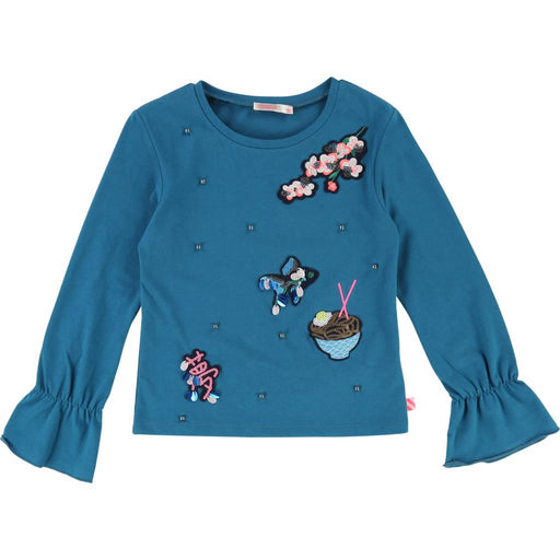 Langarm T-Shirt mit Rüschen - pilzessono.shop - zauberhafte Kinderdinge