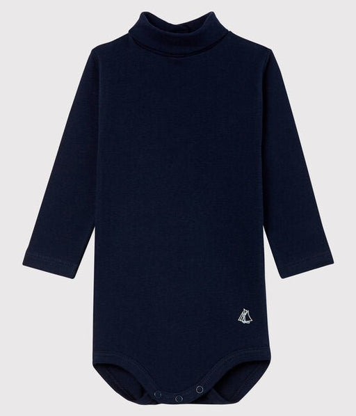 Langärmeliger Baby-Body mit Rollkragen von Petit Bateau ♡ - pilzessono.shop - zauberhafte Kinderdinge