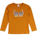 Langarmshirt Tiger in curry - pilzessono.shop - zauberhafte Kinderdinge