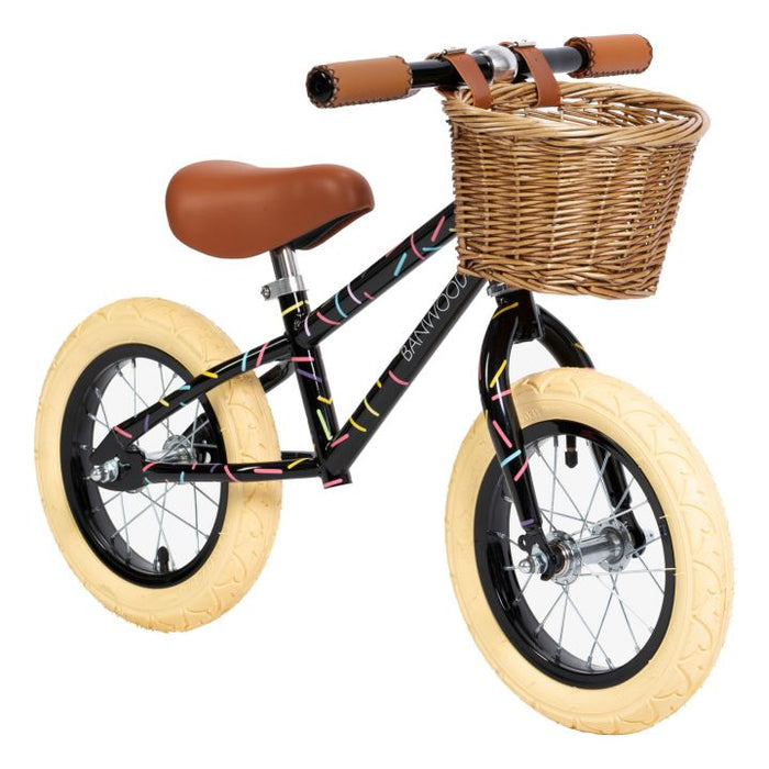 Laufrad First go in black - pilzessono.shop - zauberhafte Kinderdinge