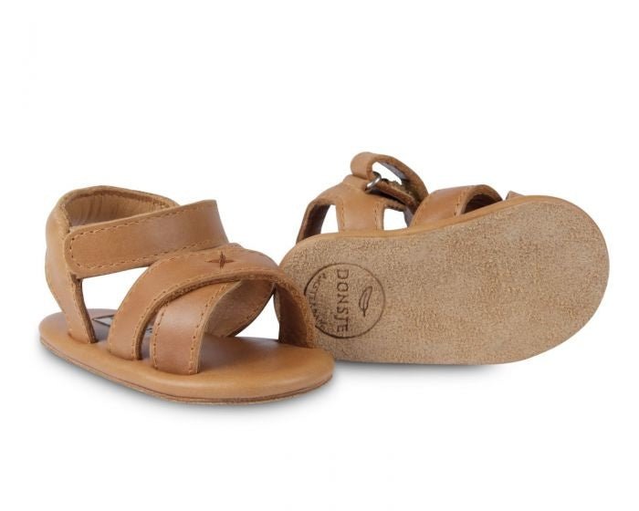 Ledersandalen Tobi - camel classic - pilzessono.shop - zauberhafte Kinderdinge