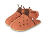 Lederslipper Lady Bird - Walnut Nubuck - pilzessono.shop - zauberhafte Kinderdinge