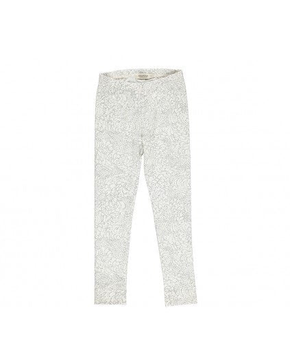 Leggings Lisa von Marmar in beige mit dunkleblaumen Print - pilzessono.shop - zauberhafte Kinderdinge