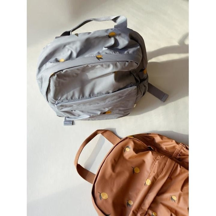 ♡ Lemon Brown | Rain Kinder Rucksack Junior von Konges Slojd - pilzessono.shop - zauberhafte Kinderdinge