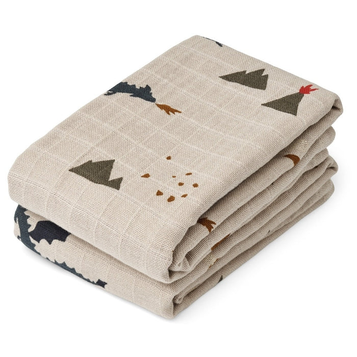 Lewis muslin cloth 2-pack - pilzessono.shop - zauberhafte Kinderdinge