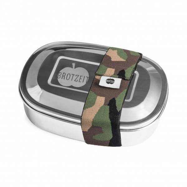 Lunchbox uno aus Edelstahl 100% BPA frei, Camouflage - pilzessono.shop - zauberhafte Kinderdinge