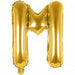 M Folienballon gold Buchstabe - pilzessono.shop - zauberhafte Kinderdinge