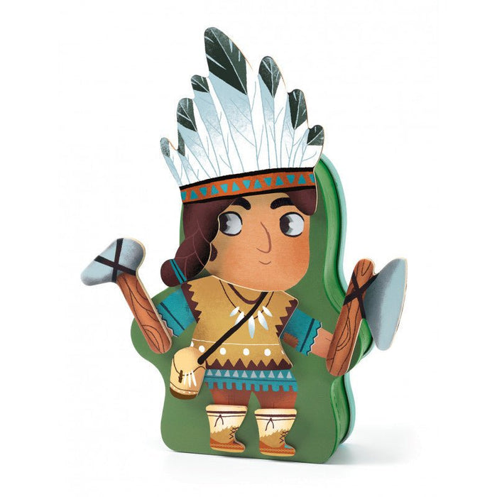 Magnetspiel mit Indianer und Piraten von Djeco - pilzessono.shop