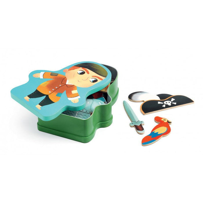 Magnetspiel mit Indianer und Piraten von Djeco - pilzessono.shop