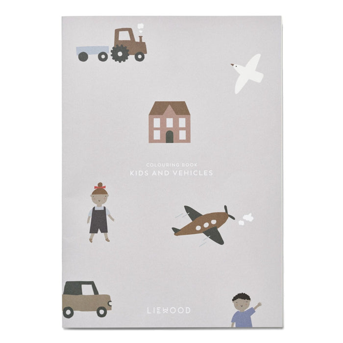 Malbuch Kinder und Fahrzeuge ODELL Colouring book von Liewood - pilzessono.shop - zauberhafte Kinderdinge