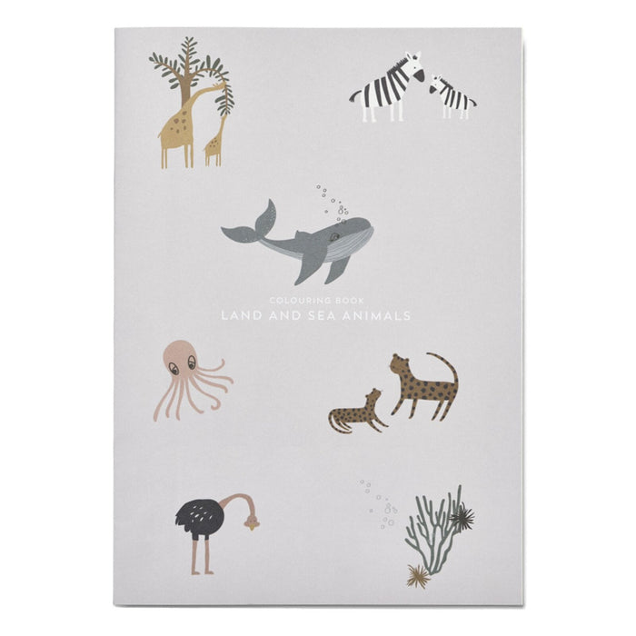 Malbuch Meerestiere & Safaritiere ODELL Colouring book von Liewood - pilzessono.shop - zauberhafte Kinderdinge