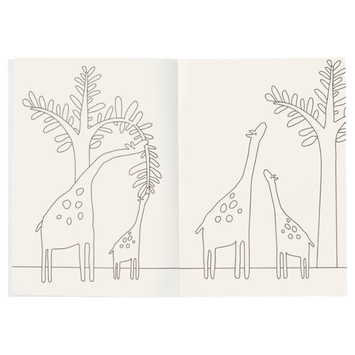 Malbuch Meerestiere & Safaritiere ODELL Colouring book von Liewood - pilzessono.shop - zauberhafte Kinderdinge