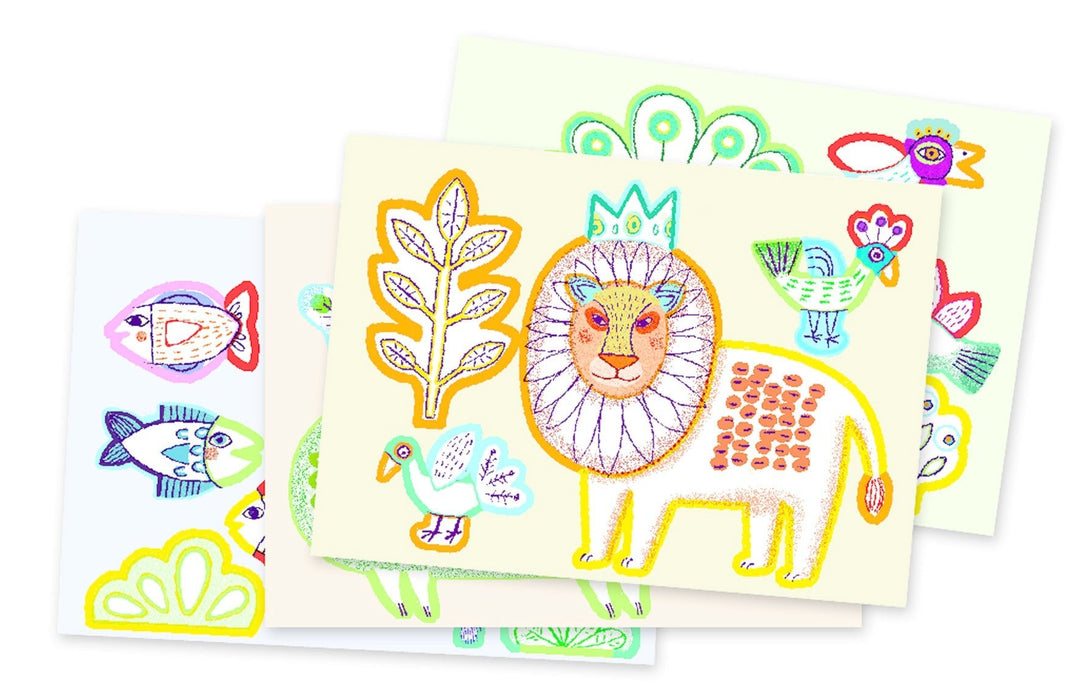 Malset Tierisches von Djeco - pilzessono.shop - zauberhafte Kinderdinge