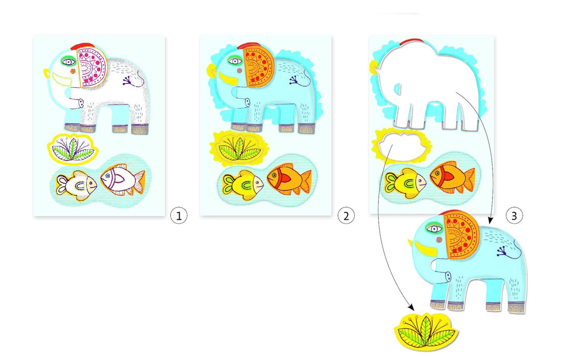 Malset Tierisches von Djeco - pilzessono.shop - zauberhafte Kinderdinge