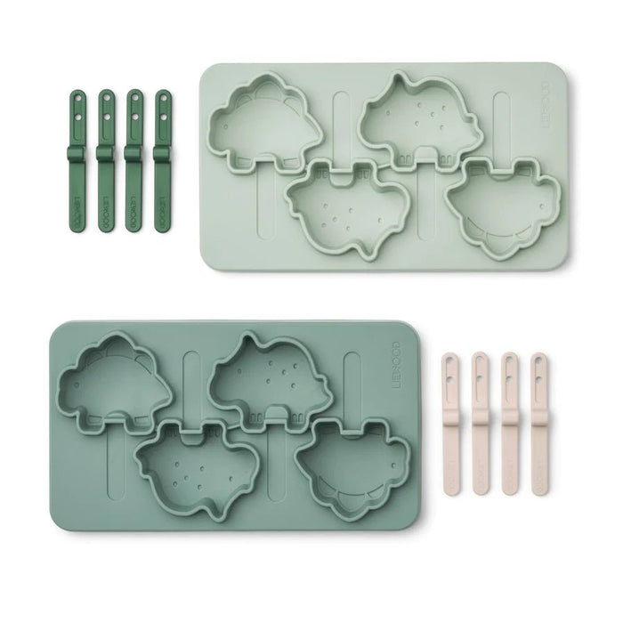 Manfred Ice Pops / Eisformen in dino / peppermint multi mix - pilzessono.shop - zauberhafte Kinderdinge