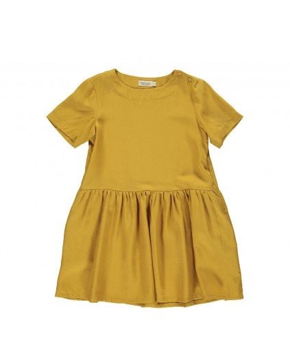 Marmar Kleid Dada in Senfgelb/Gold - pilzessono.shop - zauberhafte Kinderdinge