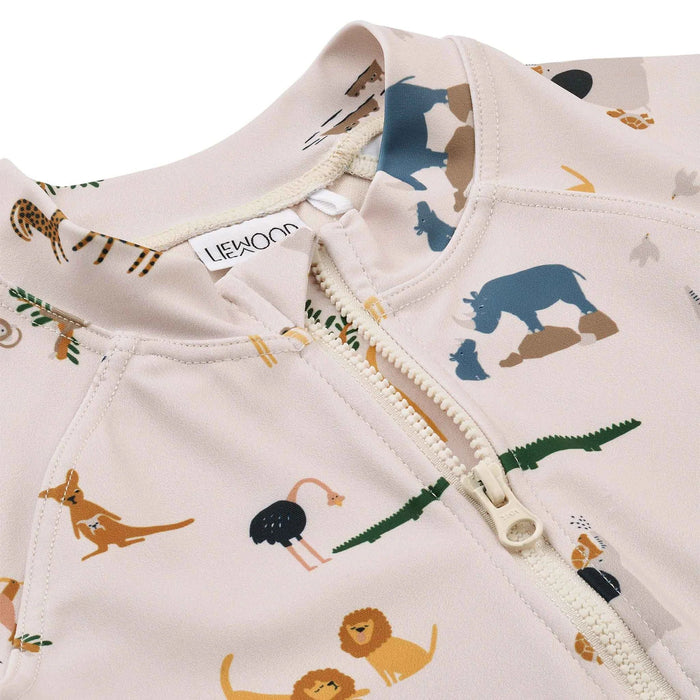 Max Swim Jumpsuit in safari sandy mix - pilzessono.shop - zauberhafte Kinderdinge