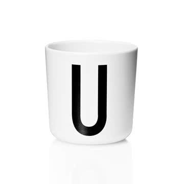 Melamin Becher Buchstabe U - pilzessono.shop - zauberhafte Kinderdinge