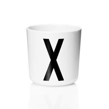Melamin Becher Buchstabe X - pilzessono.shop - zauberhafte Kinderdinge