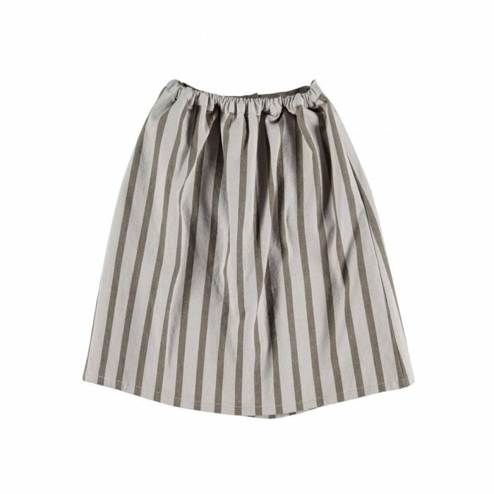 Midi skirt. Grey stripes serge von Piupiuchick bei Pilzessin - pilzessono.shop - zauberhafte Kinderdinge
