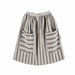 Midi skirt. Grey stripes serge von Piupiuchick bei Pilzessin - pilzessono.shop - zauberhafte Kinderdinge