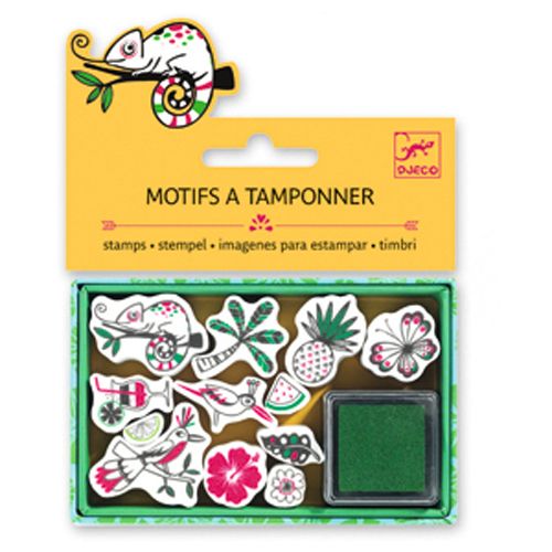Mini Stempelset Tropic von Djeco ♥ - pilzessono.shop - zauberhafte Kinderdinge