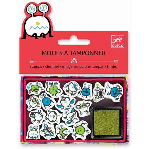 Mini Stempelset Weltraumungeheuer - pilzessono.shop - zauberhafte Kinderdinge