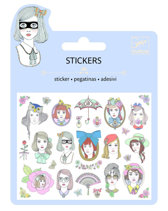 ⋙ Mini Sticker | Portraits von Djeco ♥ - pilzessono.shop - zauberhafte Kinderdinge