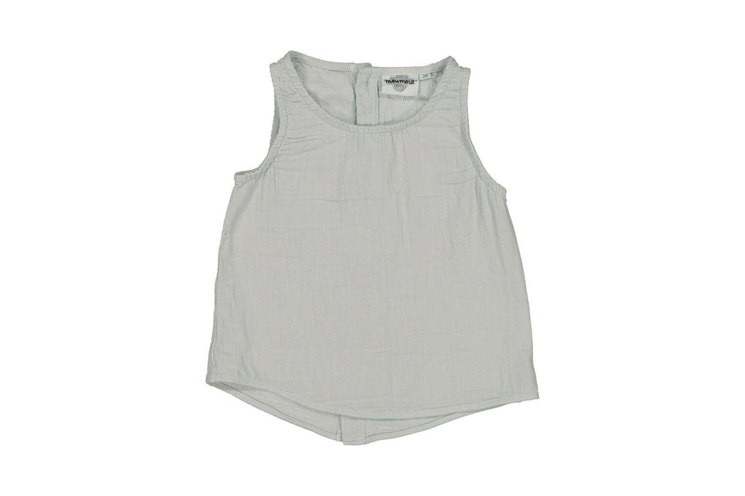Muslintop Maurice in almond/mint von Moumout bei Pilzessin - pilzessono.shop - zauberhafte Kinderdinge
