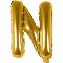 N Folienballon gold Buchstabe - pilzessono.shop - zauberhafte Kinderdinge