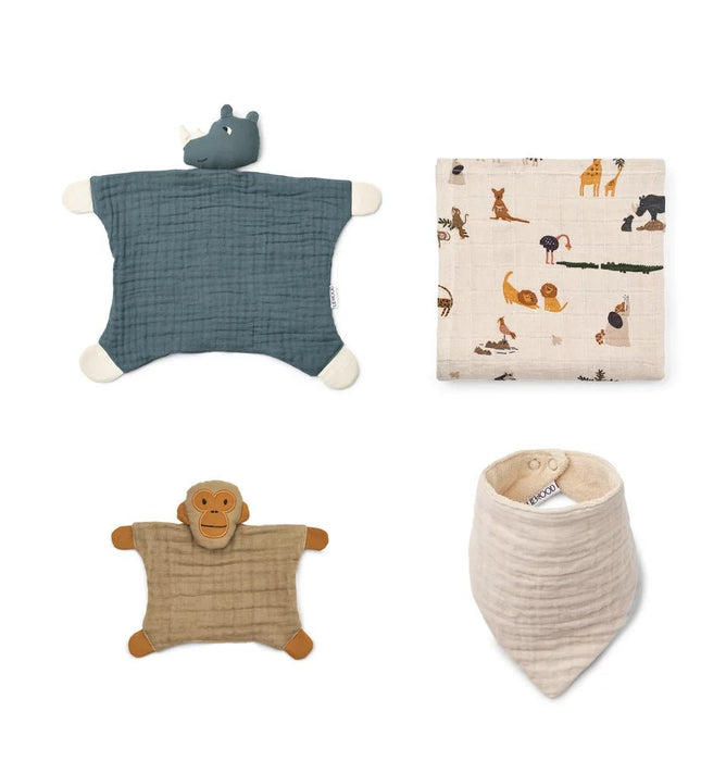 Nada Baby Geschenkset in blue multi mix - pilzessono.shop - zauberhafte Kinderdinge