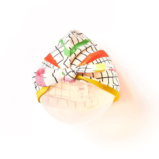 Noé & Zoe Baby Turban kariert - pilzessono.shop - zauberhafte Kinderdinge