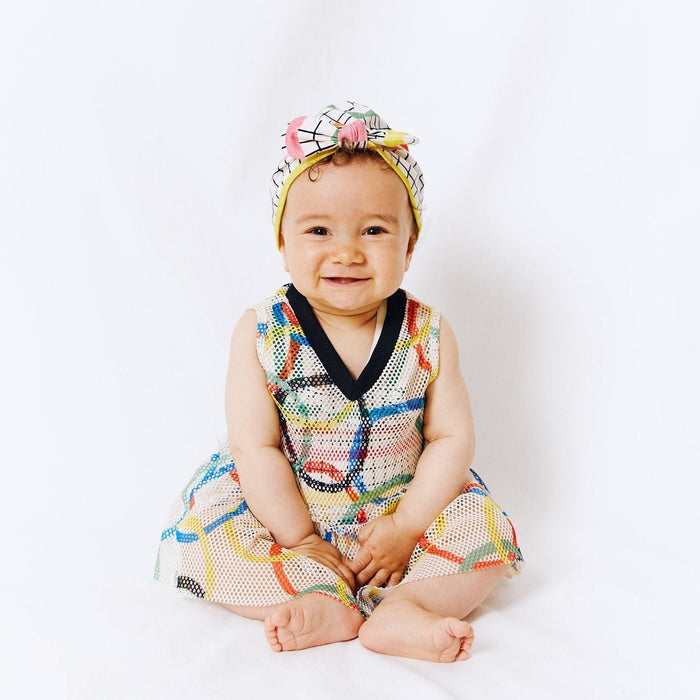 Noé & Zoe Baby Turban kariert - pilzessono.shop - zauberhafte Kinderdinge