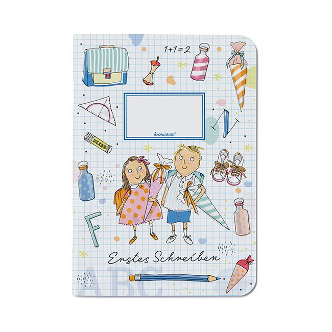 Notizheft A5 Erster Schultag von Krima & Isay - pilzessono.shop - zauberhafte Kinderdinge